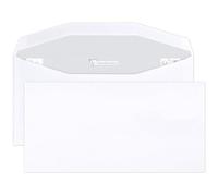 Clairefontaine 6989C - Caja de 500 sobres blancos DL2-114x229mm - Solapa adhesiva - 80 g/m² - para plegadora automática