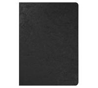 Clairefontaine, 733001C, Libreta grapada negra, Age Bag, A4 (21x29.7 cm), 96 paginas lisas y blancas, Papel de 90 gr, Cubierta de cartulina lustrada