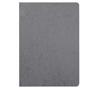 Clairefontaine, 733005C -Libreta grapada, A4 (21 x 29,7 cm), 96 páginas blancas lisas 90 gr, Age Bag, Gris
