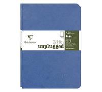 Clairefontaine 733184C - Age Bag DUO set de 2 cahiers piqués 14,8x21cm 96p uni bleu