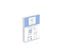 Clairefontaine 7701C - Pack combinado Triomphe que incluye 20 sobres blancos rayados de 90 x 140 mm (engomados) de 130 g/m² y 20 tarjetas Bristol blancas de 82 x 128 mm (220 g/m²).