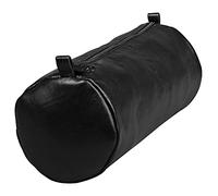 Clairefontaine, 77031C, Estuche redondo para lápices, Age Bag, Piel, Diámetro: 22 x 8 cm, Negro