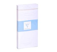 Clairefontaine 7735C - Paquete de 25 sobres blancos rayados Triomphe DL - 110 x 220 mm - Autoadhesivos - 130 g/m²