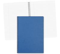 Clairefontaine 781454C - 1 Cuaderno en Espiral - A4 21 x 29,7 cm - 100 Páginas Rayadas con Margen Papel blanco 90 g - Colección Age Bag - Color - Azul