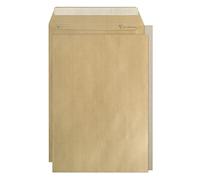 Clairefontaine 7850C - Caja de 100 sobres Kraft Adour marrón con dorso de cartón rígido C4 - 229 x 324 mm - Autoadhesivos - 90 g/m²