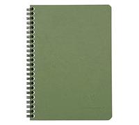 Clairefontaine 785323C Age Bag - Libreta de espiral (A5, cuadrícula, 50 hojas), color verde