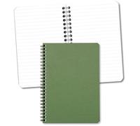 Clairefontaine 785363C Un Carnet à Spirale Vert - A5 14,8x21 cm 100 Pages Lignées Papier Clairefontaine Blanc 90 g - Couverture Carte Lustrée Grain Cuir - Collection Age Bag