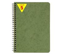 Clairefontaine 785663Cpack - Lote de 5 cuadernos con fundas de papel (tamaño A5, 14,8 x 21 cm, 120 páginas desmontables y 3 separadores con bolsillos de almacenamiento, fundas para tarjetas de grano