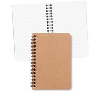 Clairefontaine 78596 C libro, edad bolsa con forro, 9,5 x 14 cm, pack de 5, 50 hojas, color marrón