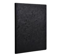Clairefontaine 791401C - Cuaderno con reverso de tela negra - Age Bag - A4 (21 x 29,7 cm) - 192 páginas blancas lisas - Papel de 90 g - Cubierta cartulina lustrada - Negro