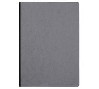 Clairefontaine 791405C Collection Age Bag Un cuaderno cosido con respaldo de tela gris - A4 21 x 29,7 cm - 192 páginas sólidas blancas - Papel 90 g - Cubierta para tarjeta con diseño de grano de piel