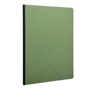Clairefontaine 791423C - Cuaderno con lomo cosido tela verde - A4 (21 x 29,7 cm) - 192 Páginas cuadrados pequeños - Papel Blanco 90 g - Verde