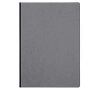 Clairefontaine 791425C Collection Age Bag Un cuaderno cosido con respaldo de tela gris - A4 21 x 29,7 cm - 192 páginas pequeñas - Papel blanco 90 g - Cubierta para tarjeta cepillada de grano de piel