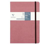 Clairefontaine 793426C - Age Bag My.Essential carnet cousu dos carré 14,8x21cm 192p 5x5 rose antique papier ivoire 90g