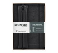 Clairefontaine 793438C - Coffret My.essentials A5 DOT + trousse cuir plate à élastique Noir