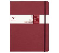 Clairefontaine ES 794462C Age Bag Collection Un Cuaderno Elástico Cosido My.Essential Red - B5 19x25 cm - 192 Páginas Rayadas Numeradas - Papel Marfil De 90 g