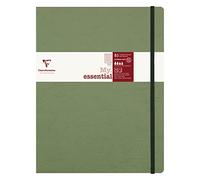 Clairefontaine ES 794463C Collection Age Bag An Elasticated Notebook Cosido My.Essential Green - B5 19x25 cm - 192 páginas rayadas y numeradas - Papel marfil de 90 g