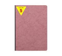 Clairefontaine 795406Cpack - Age Bag carnet broché 14,8x21cm 192p Uni rose antique - PAQ DE 5
