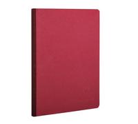 Clairefontaine 795422C Collection Age Bag Un Carnet Cousu Dos Toilé Rouge - A5 14,8x21 cm - 192 Pages Petits Carreaux - Papier Blanc 90 g - Couverture Carte Lustrée Grain Cuir