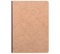 Clairefontaine 79542C Collection Age Bag Un Carnet Cousu Dos Toilé Tabac - A5 14,8x21 cm - 192 Pages Petits Carreaux - Papier Blanc 90 g - Couverture Carte Lustrée Grain Cuir