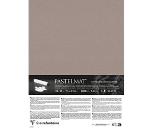 Clairefontaine 796019C - Contrecollé Pastelmat 24x32cm 5F gris foncé
