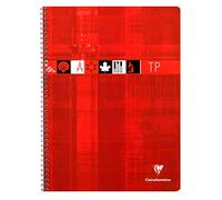 Clairefontaine 8007C Cahiers de laboratoire à spirale 24x32cm 90g/120g 40 feuilles Coloris Assortis Lot de 10