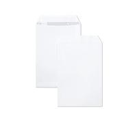 Clairefontaine 804250C - Paquete de 50 bolsas C5 blancas - 162 x 229 mm - Autoadhesivas - 90 g/m²