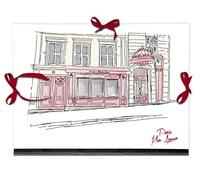 Clairefontaine 812441C - Un Carton à Dessin fermeture 3 Rubans 28x38cm - Pour formats A4 et 24 x 32 cm - Moulin Rouge - Collection Moulin Rouge