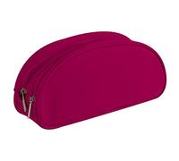Clairefontaine 8344 C estuche Oval 2 compartimentos en textil, 22 x 2 x 10 cm Frambuesa