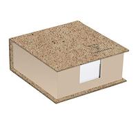 Clairefontaine 83530C - Bloque de cubo vaqueros y cacao de 320 hojas lisas blancas, cubierta de papel cacao