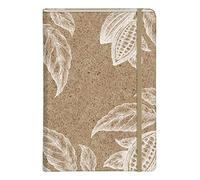 Clairefontaine ES 83546C - Una tapa de cuaderno rígida llena de cáscaras de cacao - A5 14.8x21 cm 96 páginas rayadas 90g papel marfil - Bolsillo de fuelle - 3 visuales, entrega aleatoria