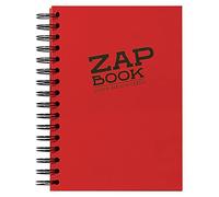 Clairefontaine 8355C Carnet Spiralé Zap Book - 160 Feuilles Papier Croquis 100% Recy 5 14,8x21 cm 80g - Couleur de Couverture Aléatoire (4 coloris vifs possible)
