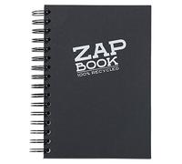 Clairefontaine 8362C Carnet Spiralé Zap Book - 160 Feuilles Papier Croquis 100% Recyclé - A5 14,8x21 cm 80g - Couverture Noire