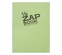 Clairefontaine 8367C Carnet Encollé 1/2 Zap Book - 80 Feuilles Papier Croquis 100% Recyclé - A6 10,5x14,8 cm 80g - Couleur de Couverture Aléatoire