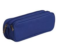 Clairefontaine 8478C - Grande Trousse Rectangulaire 2 compartiments 22x7x8 cm, Couleur aléatoire