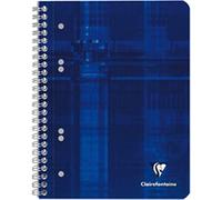 Clairefontaine 8576C A Cuaderno Espiral Perforado - A5+ 16x21 cm - 160 Páginas Extraíbles Rayadas - Papel Blanco 90 g - Tapa de Cartón Laminado Color Aleatorio