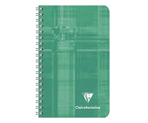 Clairefontaine 8580C Cahier à spirales 7,5x12cm Uni 90g 50 feuilles Assortis Lot de 10