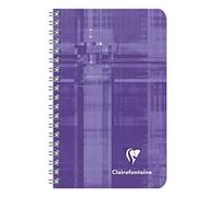Clairefontaine 8586C - Libretas de alambre (7,5 x 12 cm, 90 g, 50 hojas), varios colores