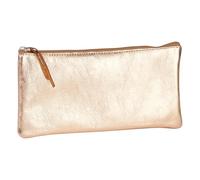 Clairefontaine 8700C - Estuche Escolar Plano Cobre Efecto Iridiscente 22x11 cm en Piel de Cordero Genuina I Útiles Escolares I Estuche I Estuche I Estuche I Portalápices