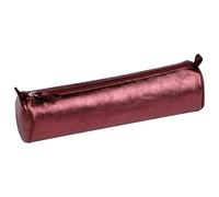 Clairefontaine 8713C Neceser Redondo de auténtica Piel de Cordero, 22 cm x 5,5 cm de diámetro