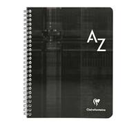 Clairefontaine 8948C - Cuaderno de direcciones alfabética en espiral - 100 páginas 17x22 cm 90g cuadrados - tapa cartulina plastificada - Color aleatorio