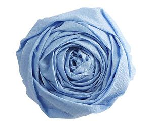 Clairefontaine 901027C - Un paquet de 10 feuilles de crépon standard 2x0,50m, crépâge 40 %, Bleu ciel