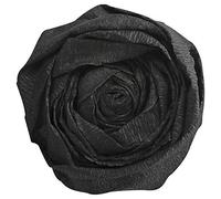 Clairefontaine 903029C - Un paquet de 10 feuilles de crépon supérieur 2,50x0,50m, crépâge 60 %, Noir