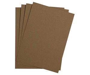 Clairefontaine 90755C Paquete Papel Etival Color - 25 Hojas Papel de Dibujo con Grano Marrón - A3 29,7x42 cm 160g - Ideal para el Dibujo y las Actividades Creativas
