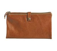 Clairefontaine 930031C - Estuche Flying Spirit plano y plegado con 2 compartimentos (27 x 27 x altura) 23,6 x 2,8 cm, piel de cordero auténtica, color marrón helado.