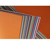 Clairefontaine 93753C Paquete Papel Etival Color - 50 Hojas Papel de Dibujo con Grano Surtido Colores - 50x65 cm 160g - Ideal para el Dibujo y las Actividades Creativas