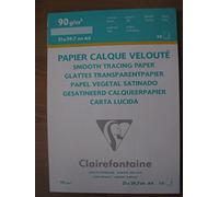 Clairefontaine 93950 C - Papel de calco (50 hojas, 50 x 65 cm, 90/95 g), transparente 50 g