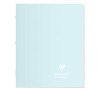 Clairefontaine 951881C - Cuaderno piqué Koverbook Blush 96 páginas 17 x 22 cm rayas con margen 90 g con 2 fundas solapas, tapa polipropileno opaca bicolor color aleatorio