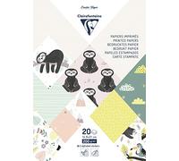 Clairefontaine 95280C - Bloc de 20 hojas (14, 8 x 21 cm), diseño de paresso