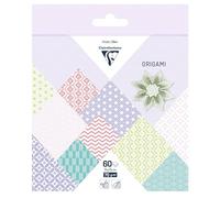 Clairefontaine 95634C - 60 hojas de papel Origami de 70 g/m², colección Princtemps 15 x 15 cm, 30 diseños de colores surtidos (2 hojas por diseño), ocio creativo para adultos y niños